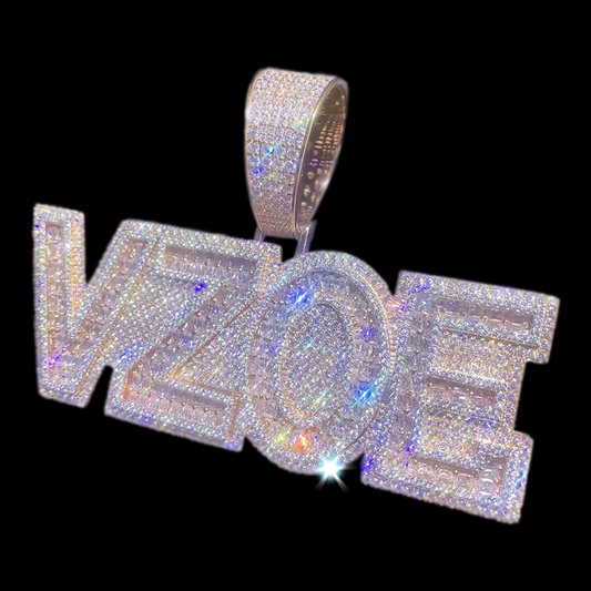 Moissanite Custom name chain