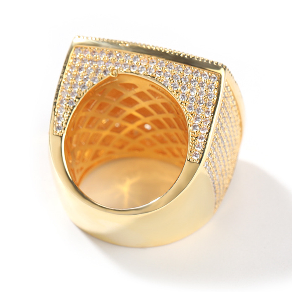 Moissanite Custom Picture Iced Out Ring