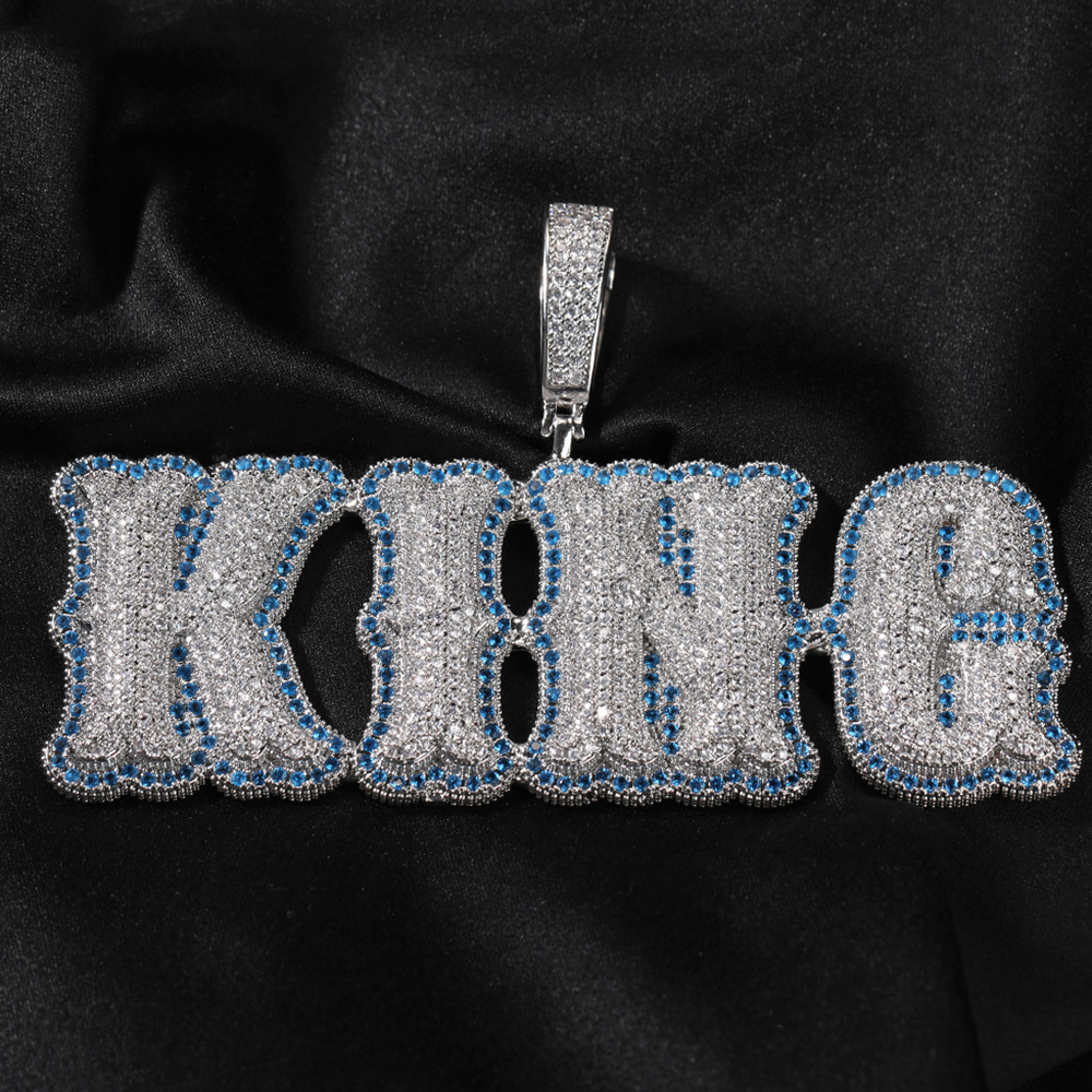 Iced out Moissanite Custom name chain