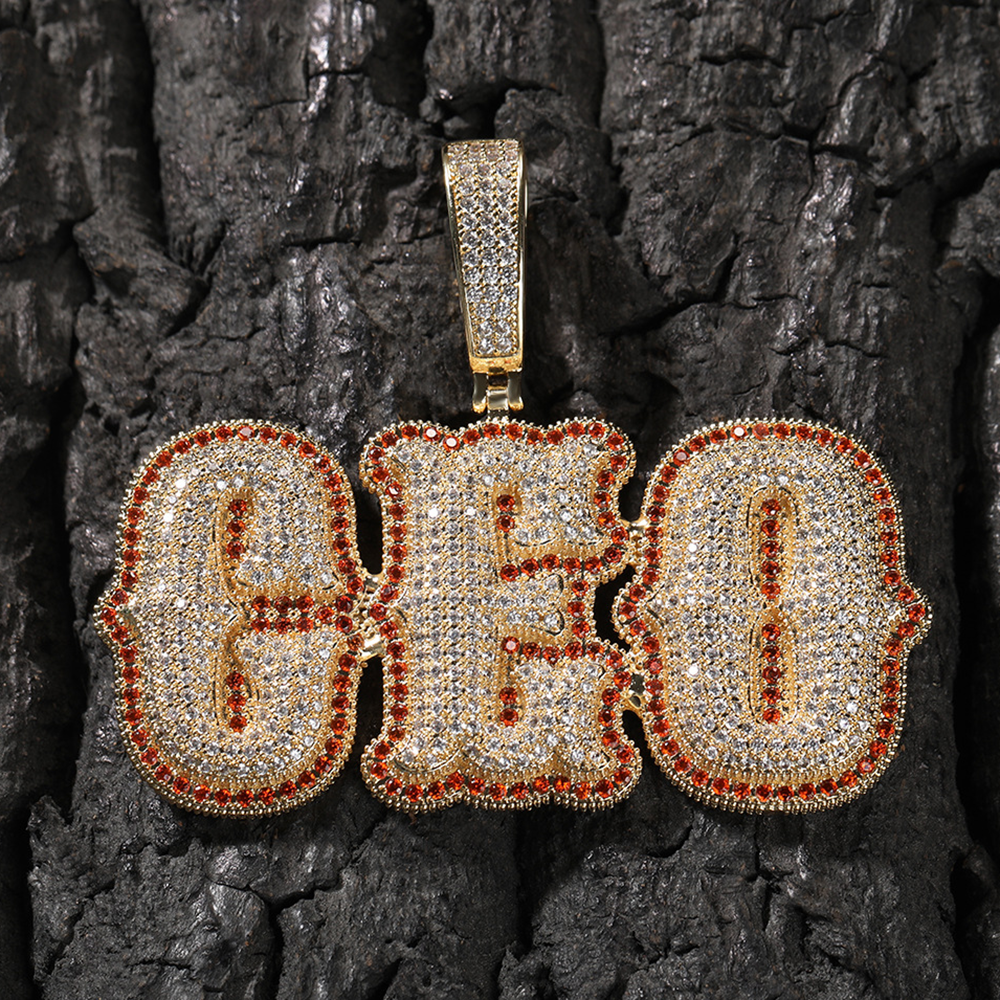 Iced out Moissanite Custom name chain