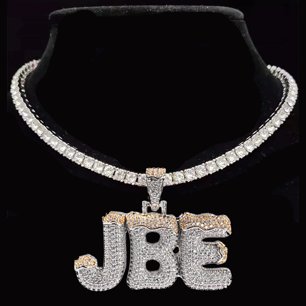 Moissanite Custom name necklace