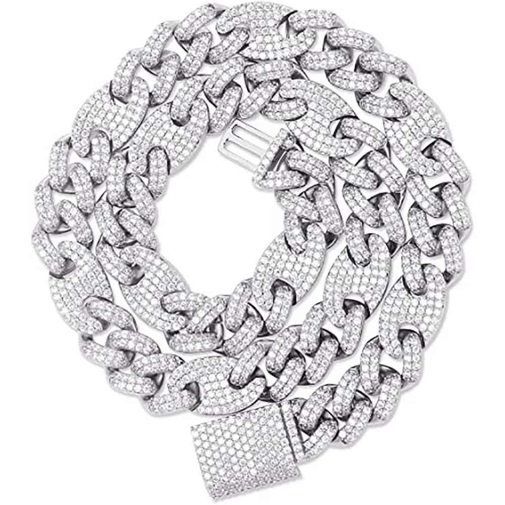 Moissanite Iced Out Cuban Link Chain