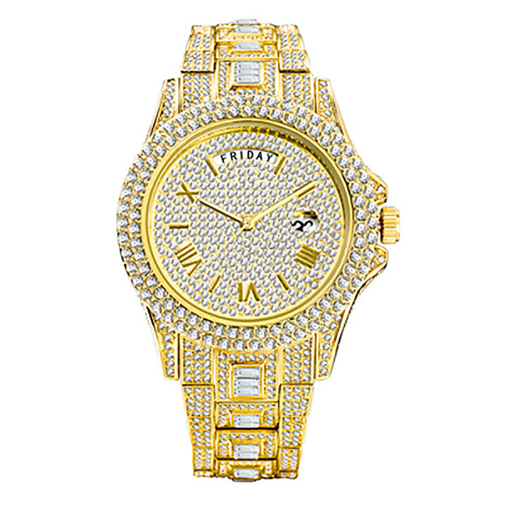 Moissanite Iced out watch