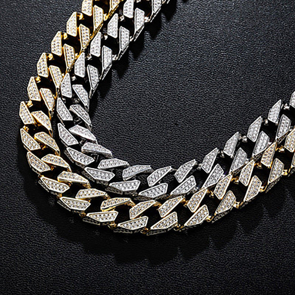 Moissanite 12mm Iced Out Cuban Link Chain