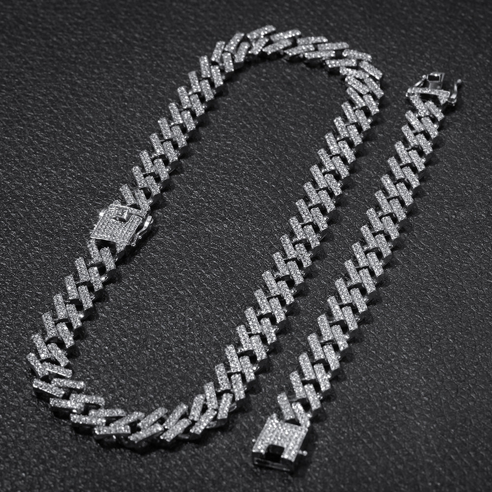 Moissanite Iced Out Cuban Link Chain