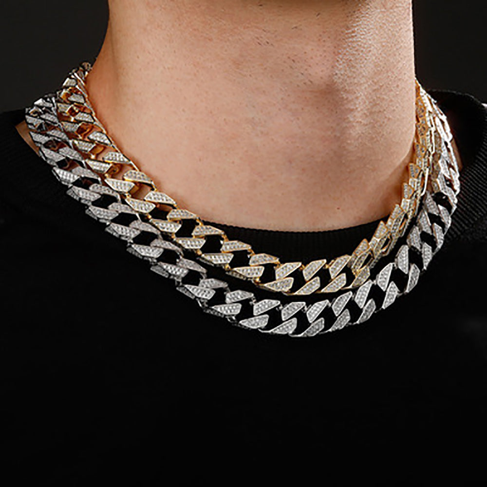 Moissanite 12mm Iced Out Cuban Link Chain