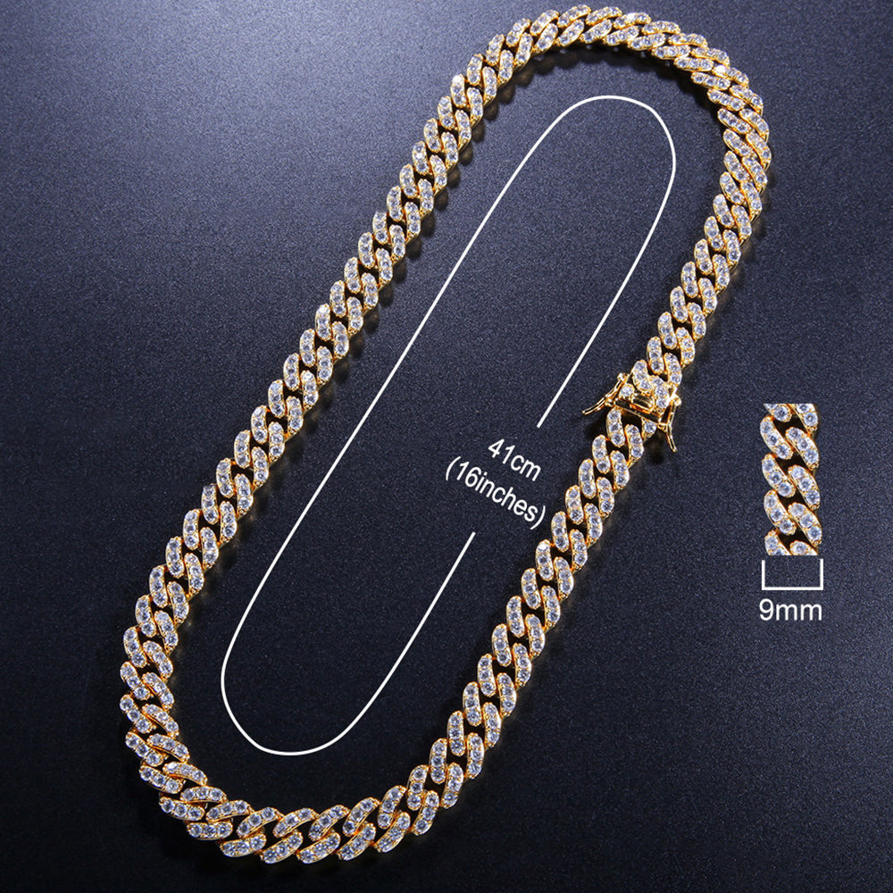 Moissanite 10mm Iced Out Cuban Link Chain