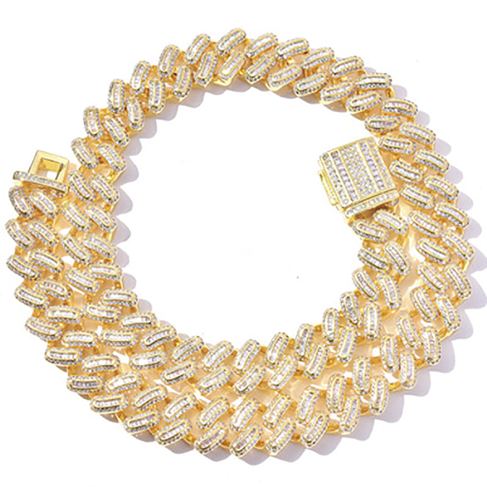 Moissanite Iced Out Cuban Link Chain
