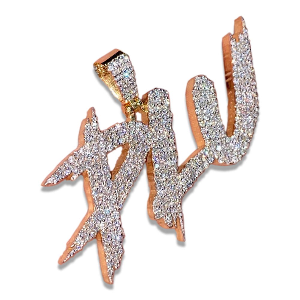 Moissanite Custom name necklace