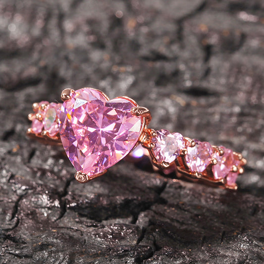 Moissanite Iced Out Engagement Ring