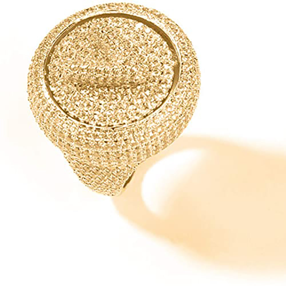 Moissanite Custom Letter Iced Out Ring