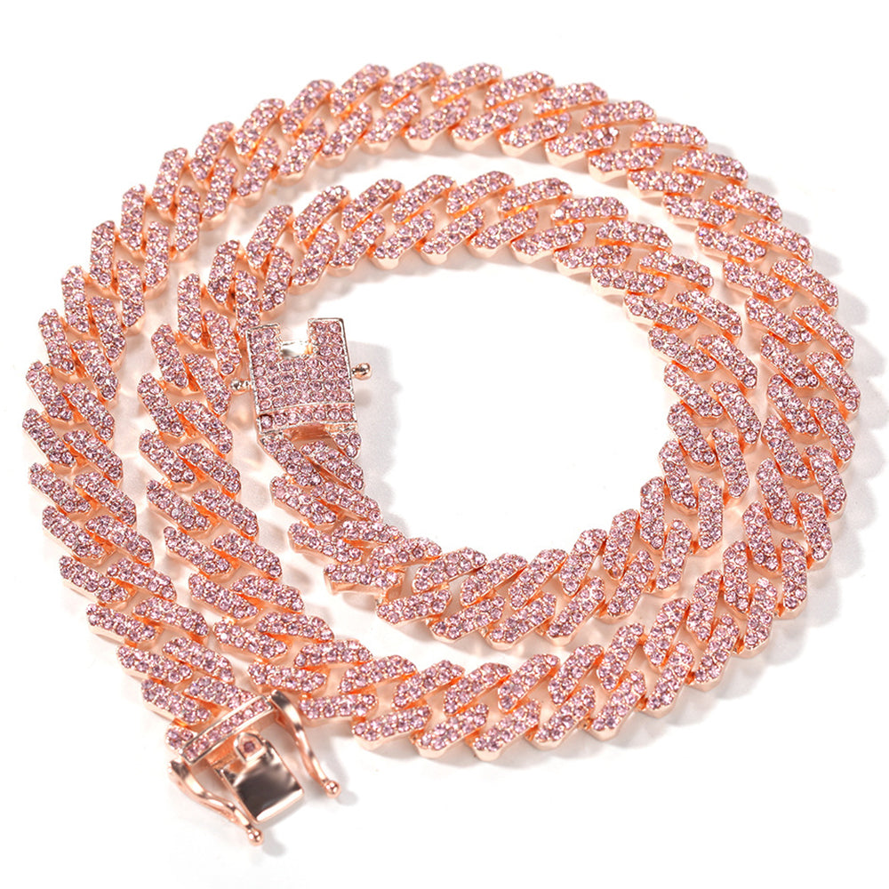 Moissanite 10mm Iced Out Cuban Link Chain