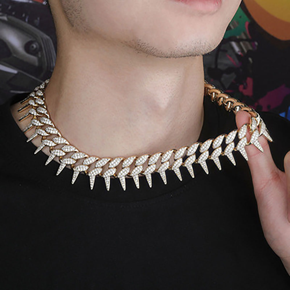 Moissanite Iced Out Cuban Link Chain For Men