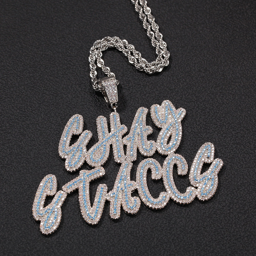 Moissanite Custom name necklace