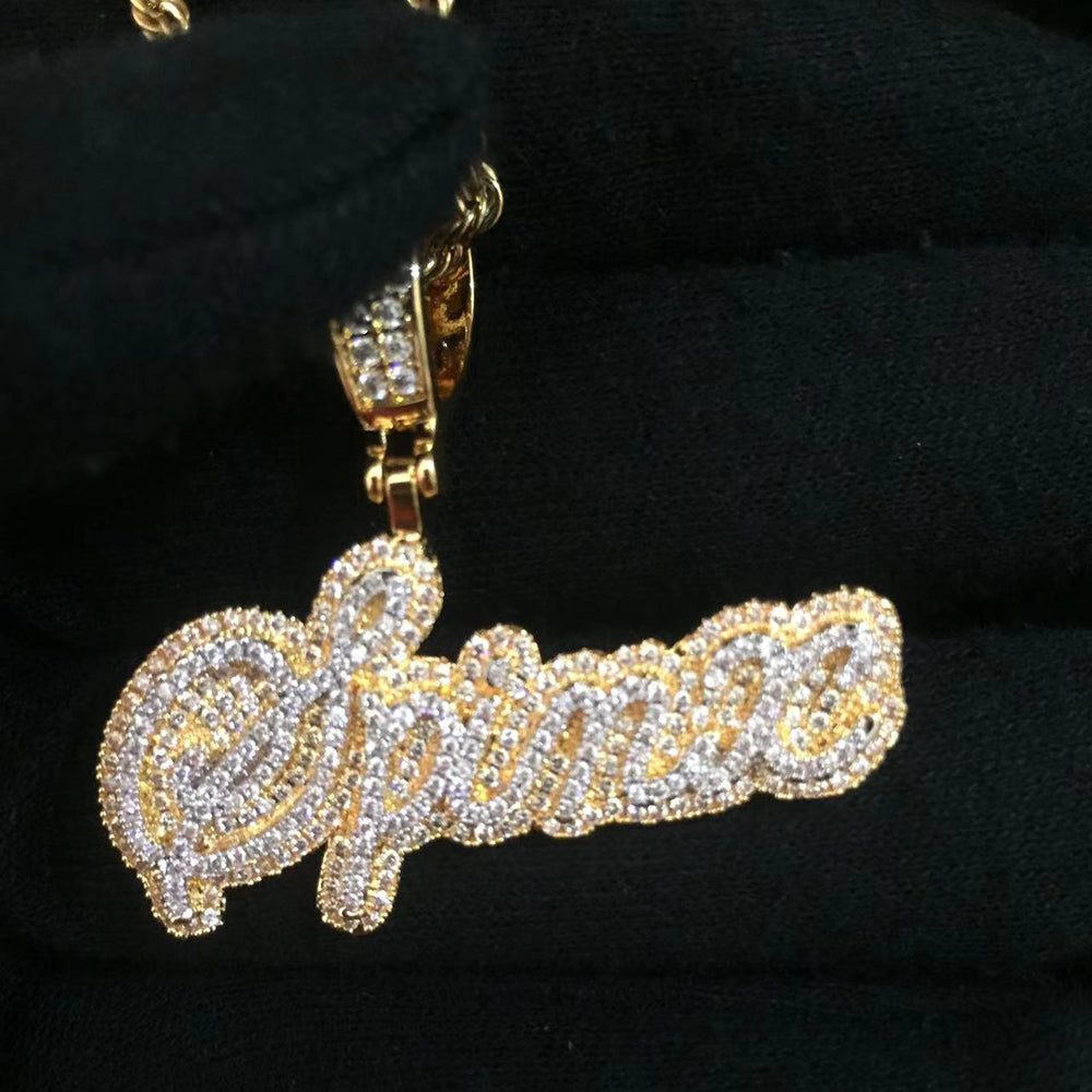 Moissanite Custom name necklace