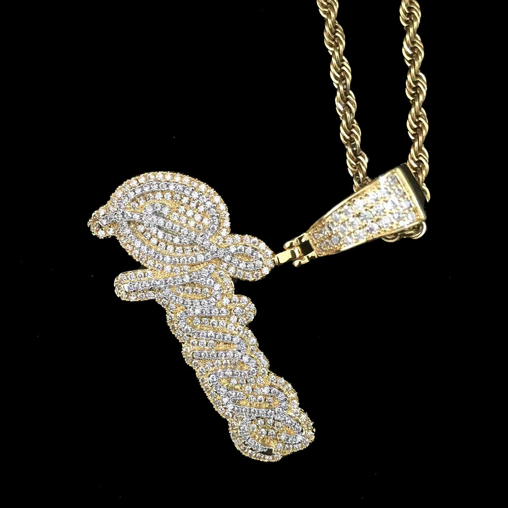 Moissanite Custom name necklace