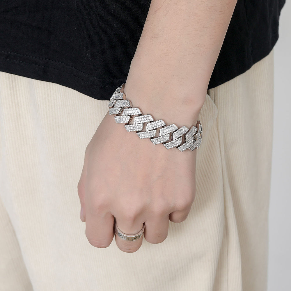 Moissanite 20mm Iced Out Cuban Link Chain