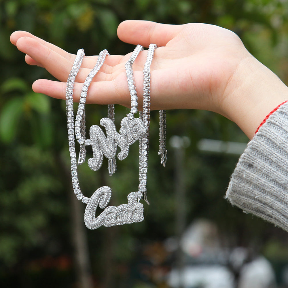 Moissanite Iced Out Custom name necklace