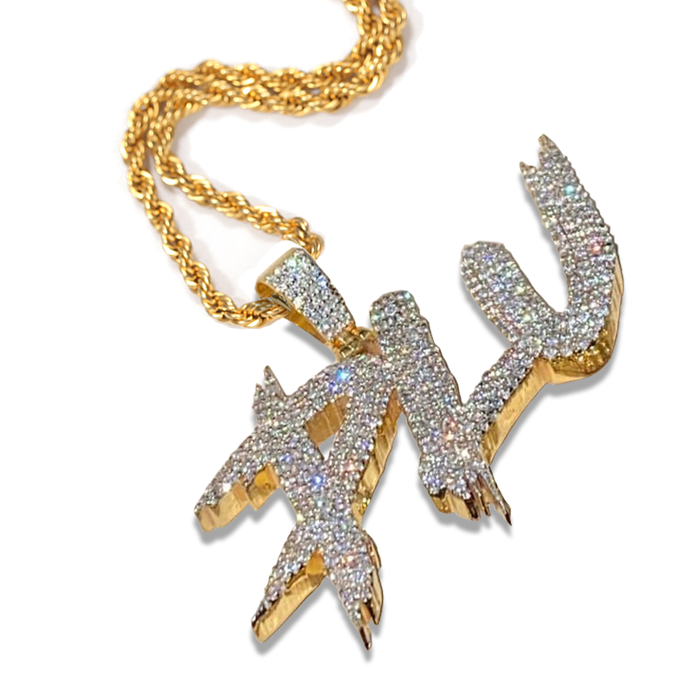 Moissanite Custom name necklace