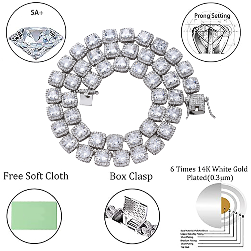 Moissanite Iced Out Cuban Link Chain