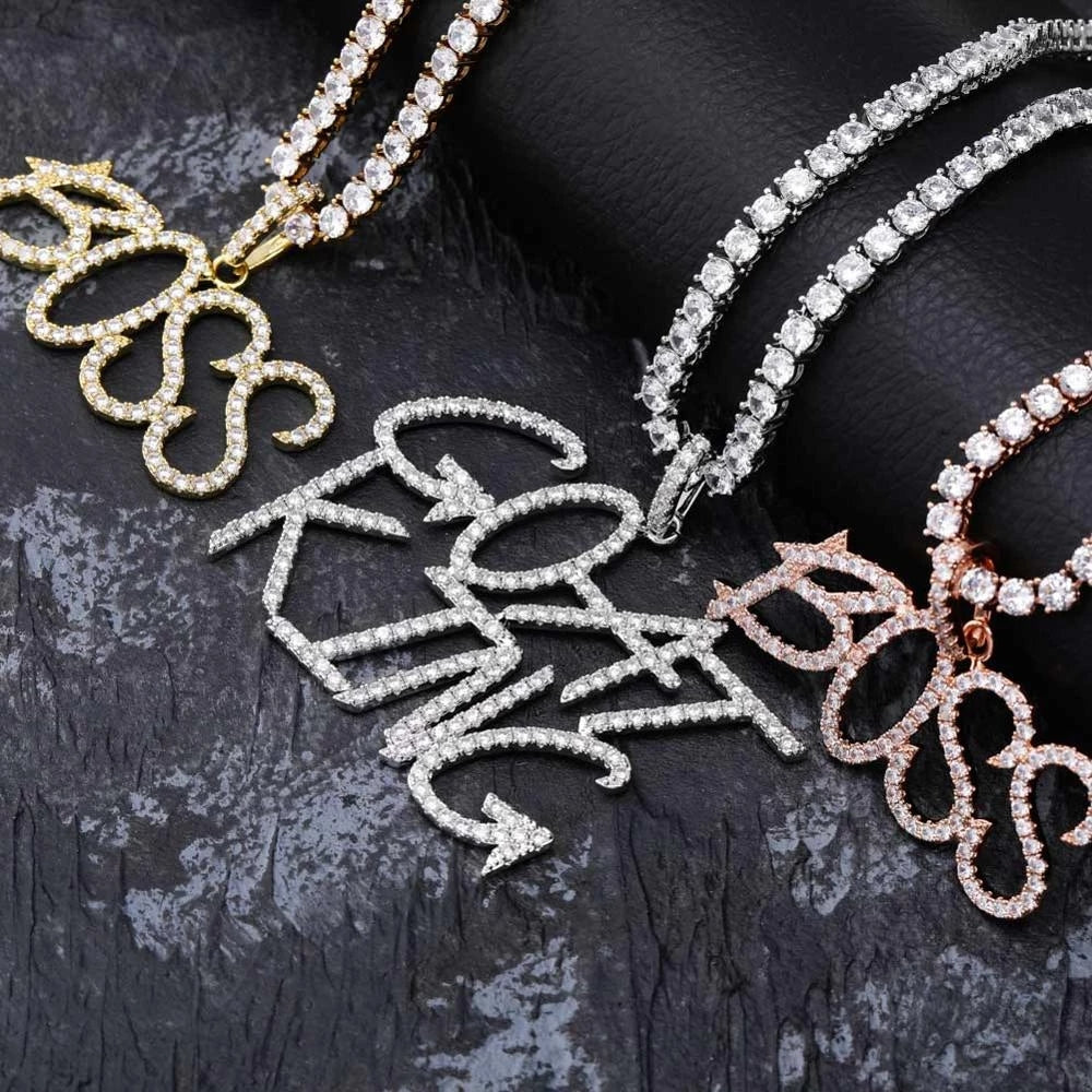 Moissanite Iced Out Custom name necklace