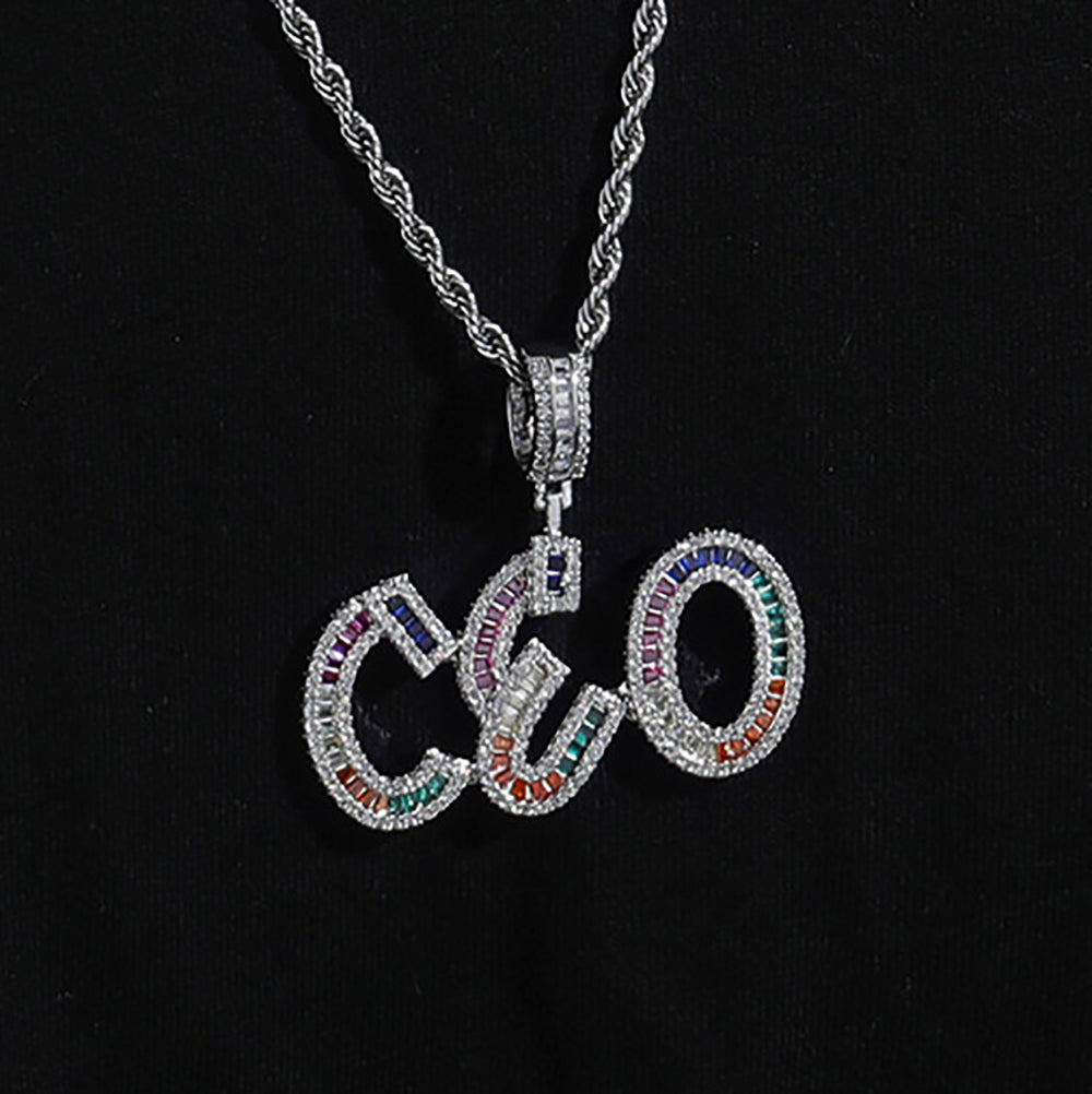 Moissanite Custom name necklace