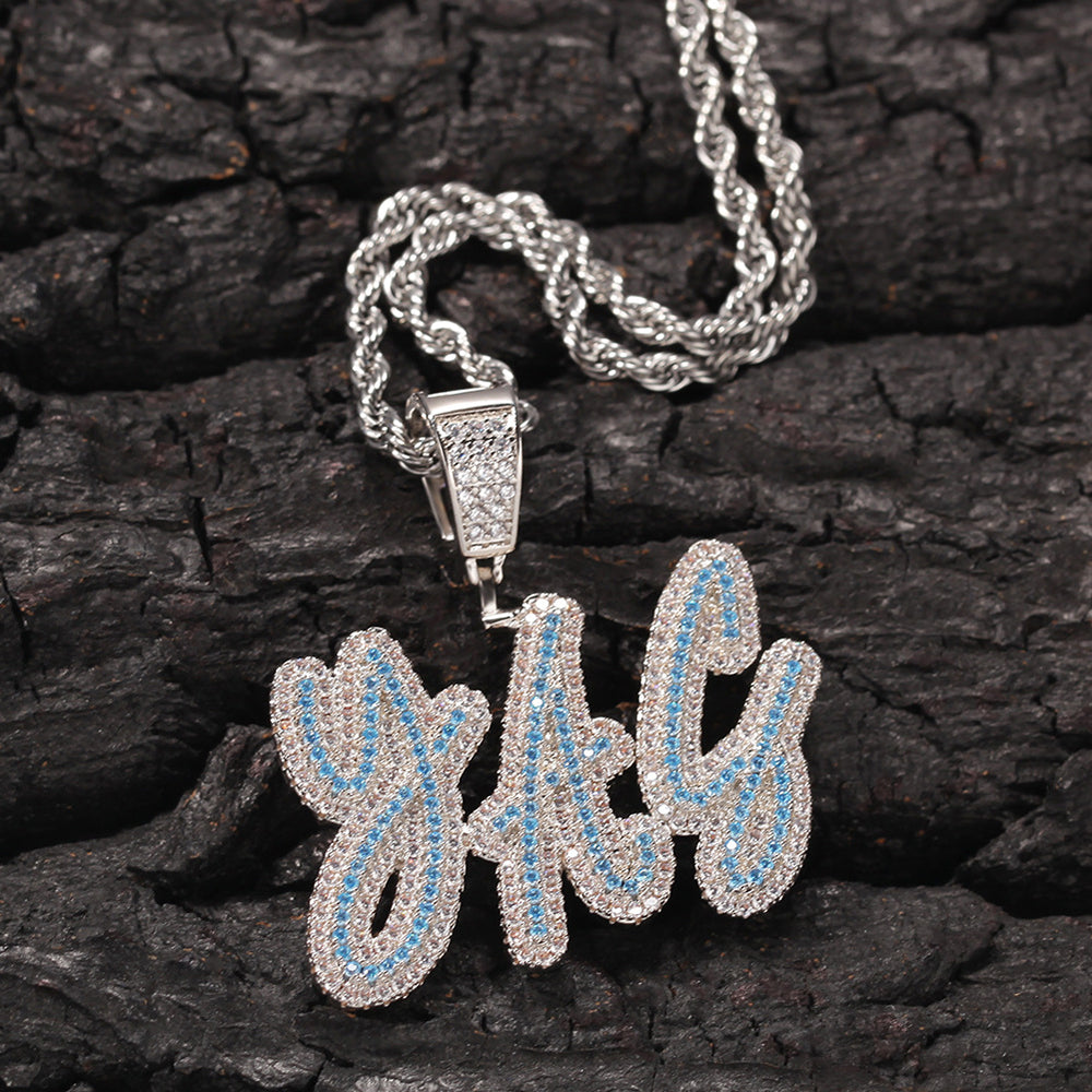 Moissanite Custom name necklace