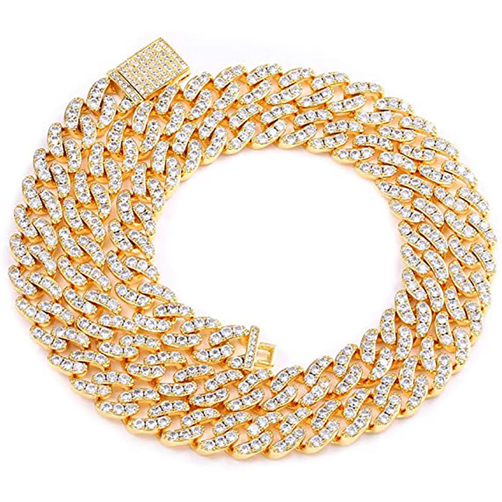 Moissanite 6mm Iced Out Mini cuban link chain for women