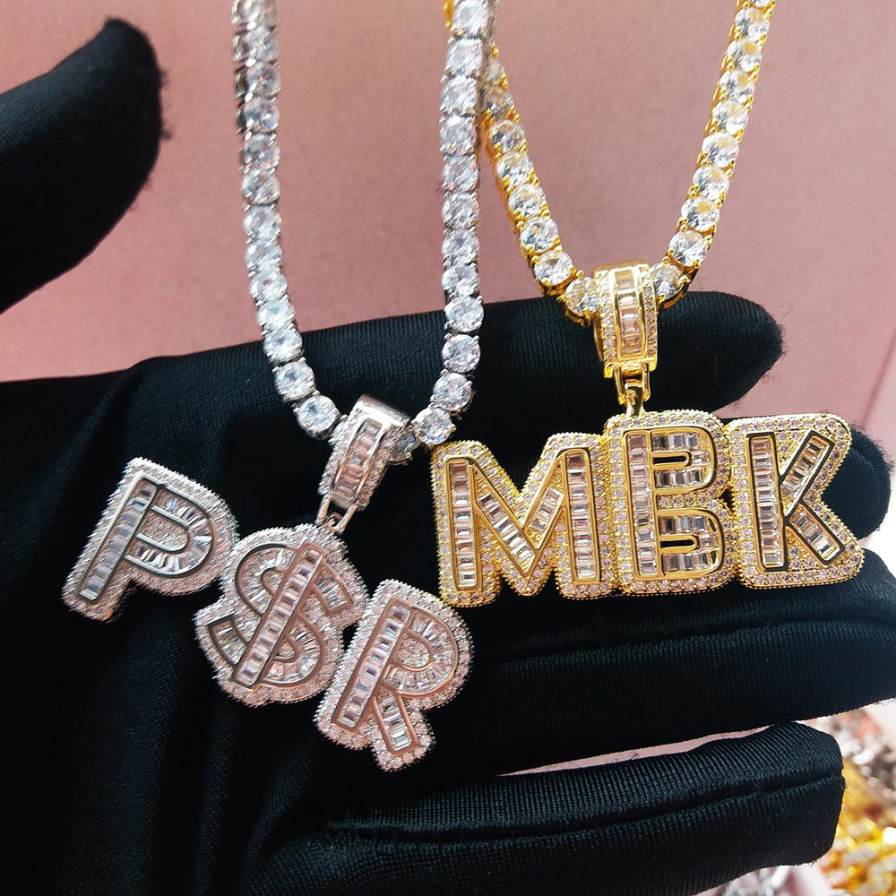 Moissanite Custom name necklace