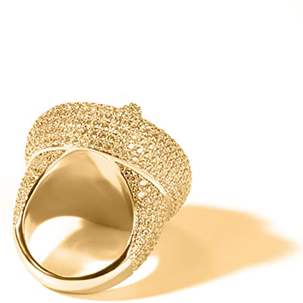 Moissanite Custom Letter Iced Out Ring