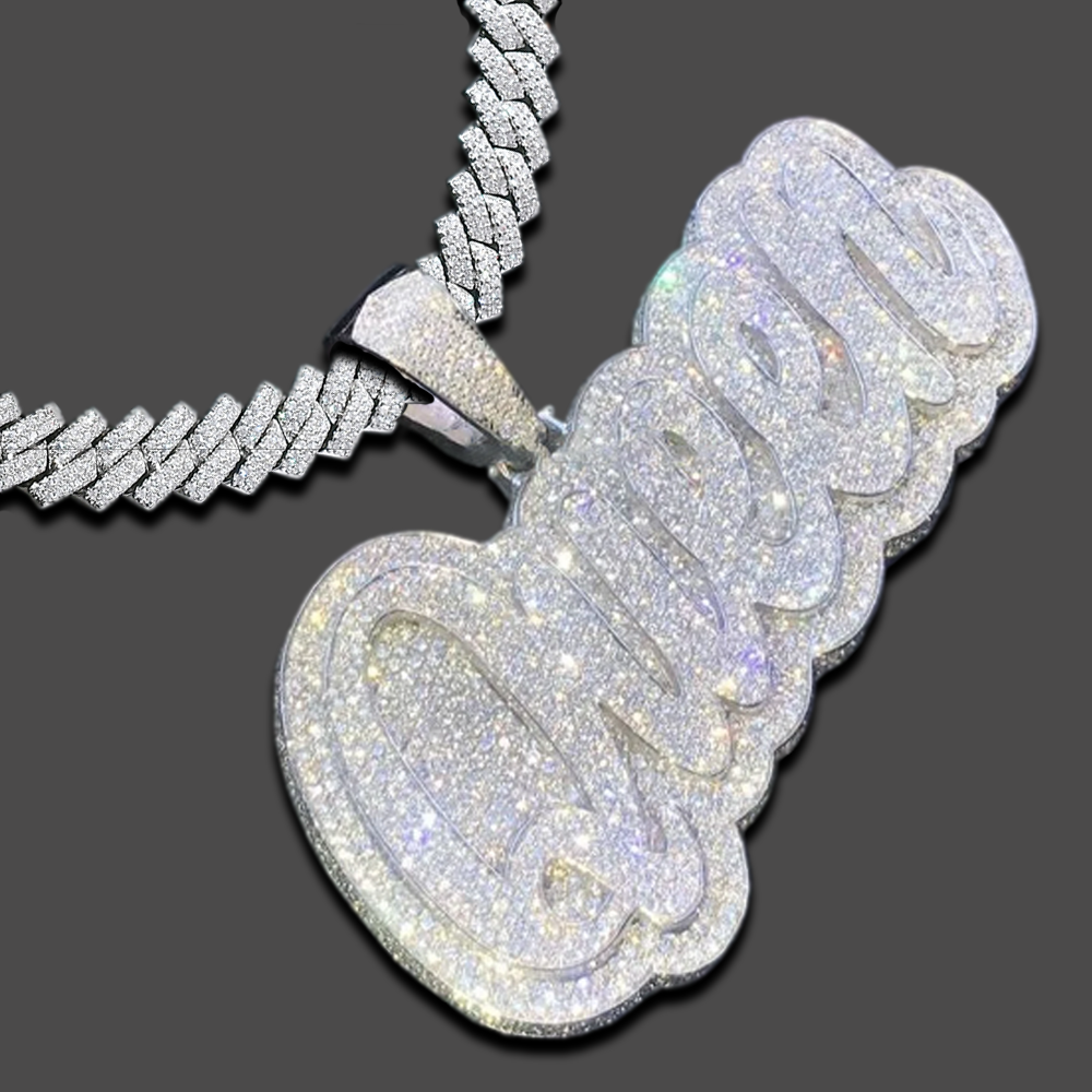 Moissanite Custom name necklace