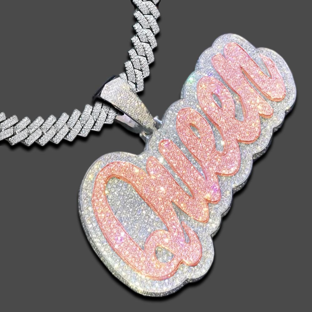 Moissanite Custom name necklace