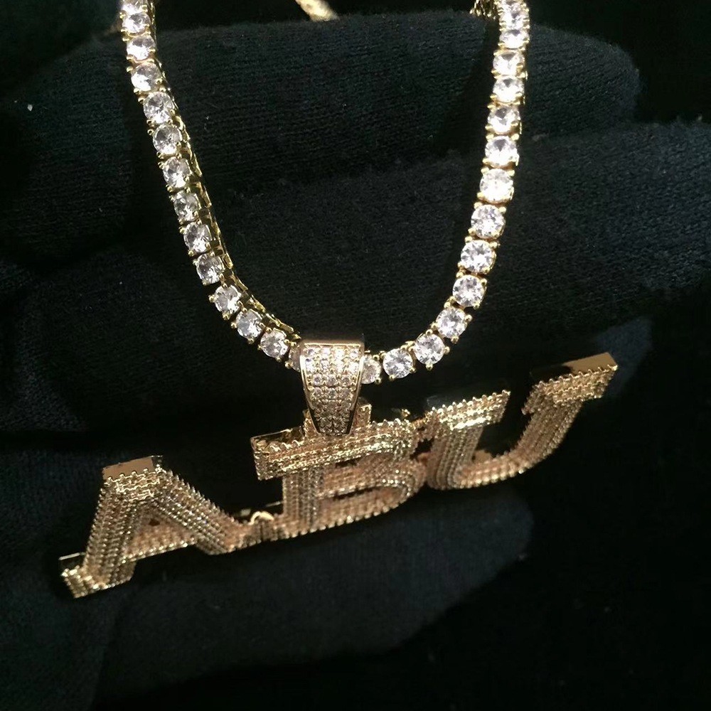 Moissanite Iced Out Custom name necklace