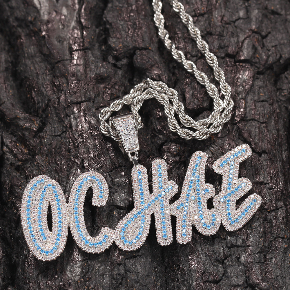Moissanite Custom name necklace