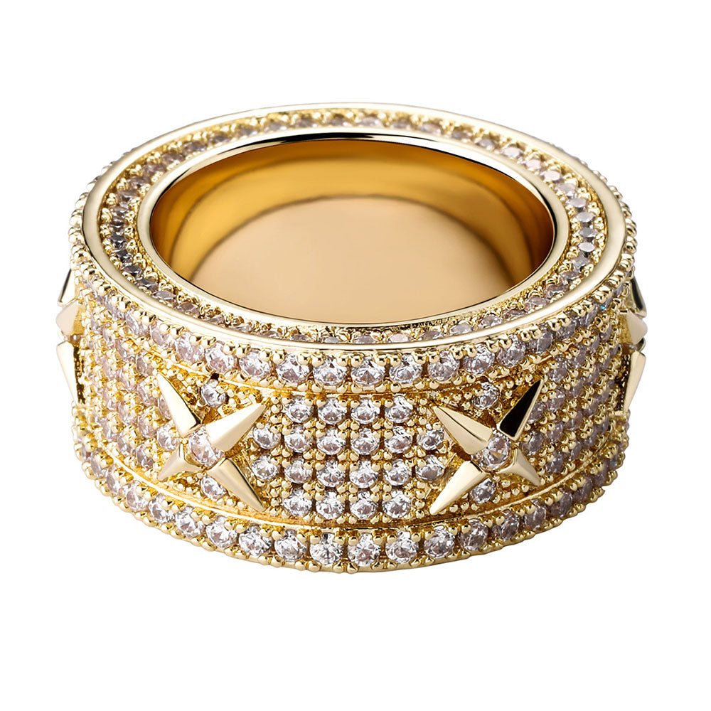 Moissanite Iced Out Ring