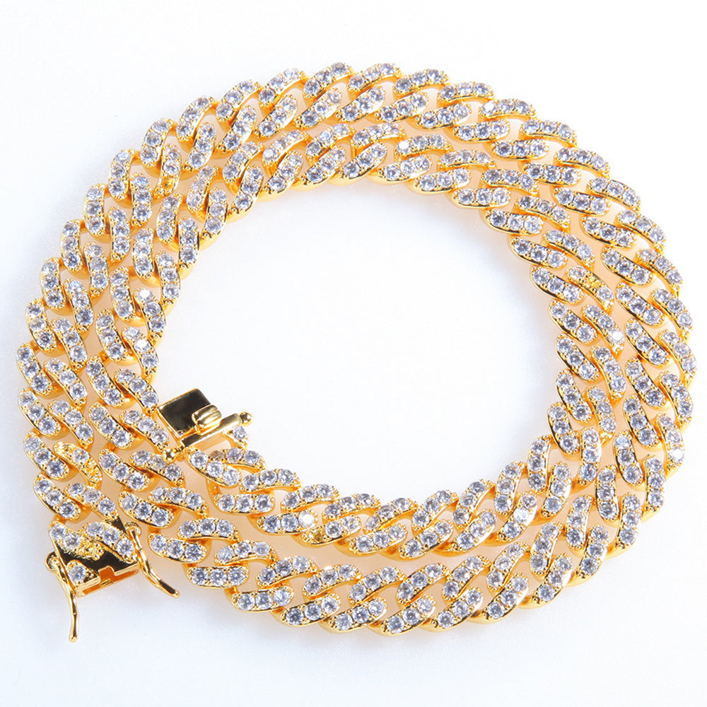 Moissanite 10mm Iced Out Cuban Link Chain