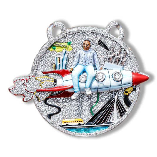 Moissanite Custom logo/name/letter pendant