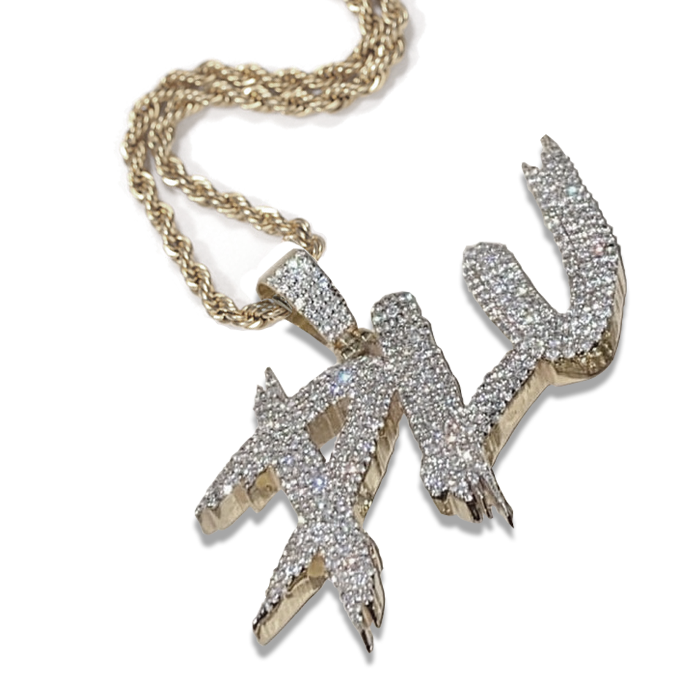 Moissanite Custom name necklace