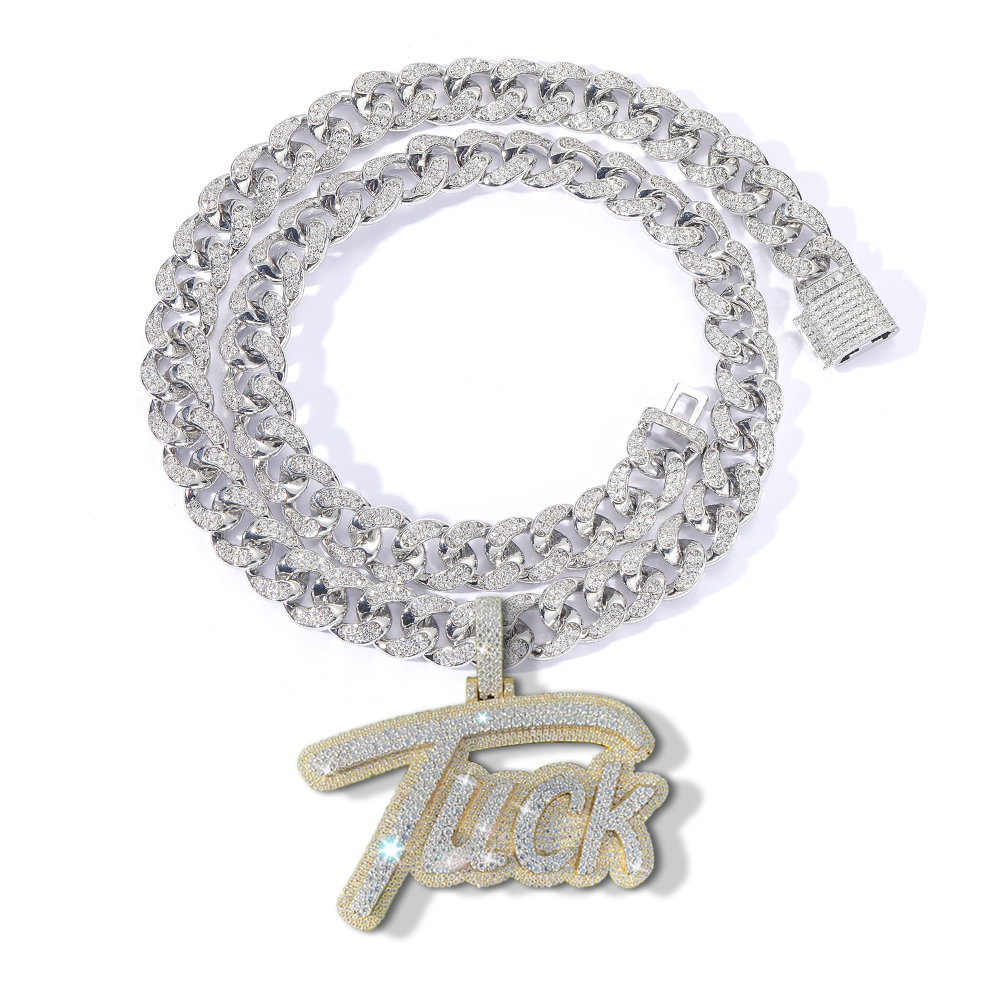 Moissanite Custom name necklace
