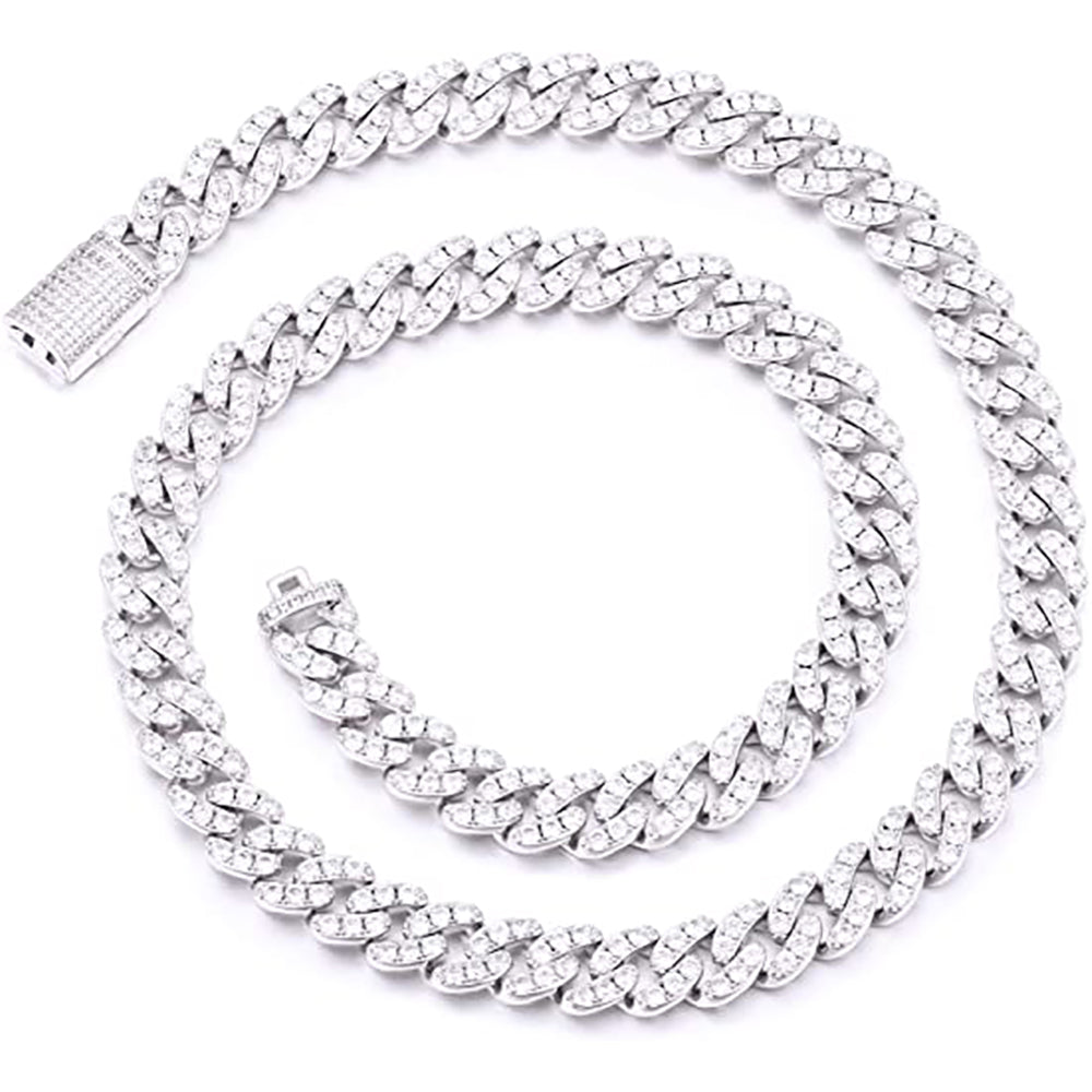 Moissanite 6mm Iced Out Mini cuban link chain for women