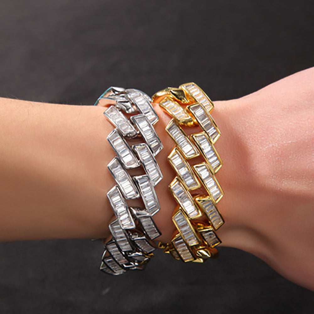 Moissanite 18mm Iced Out Cuban Link Chain For Men