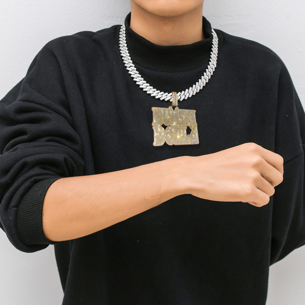 Moissanite Custom name necklace
