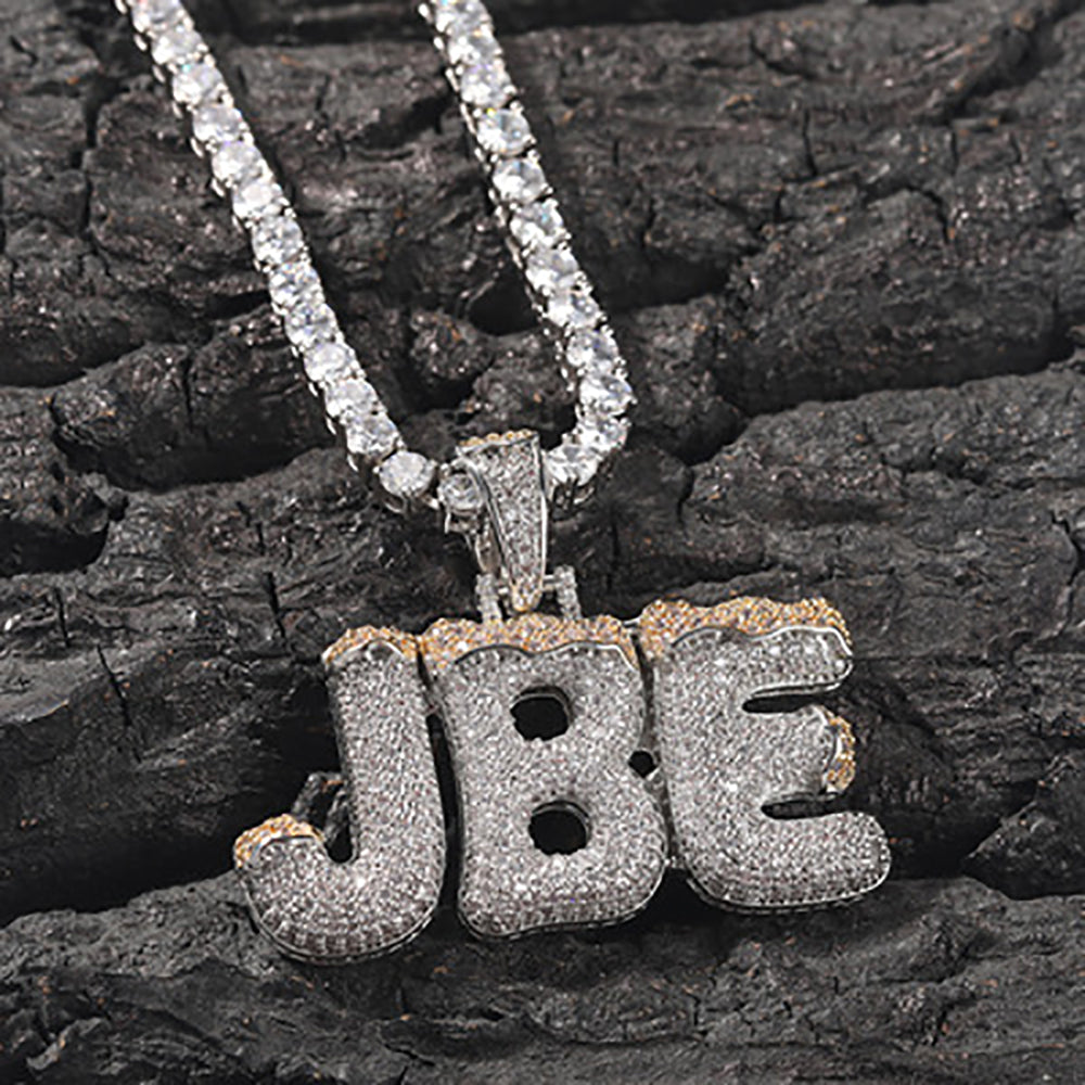 Moissanite Custom name necklace