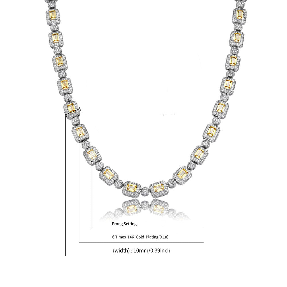 Moissanite Iced out 10mm Tennis Chain