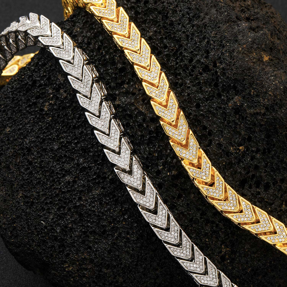 Moissanite 8mm Iced Out Cuban Link Chain