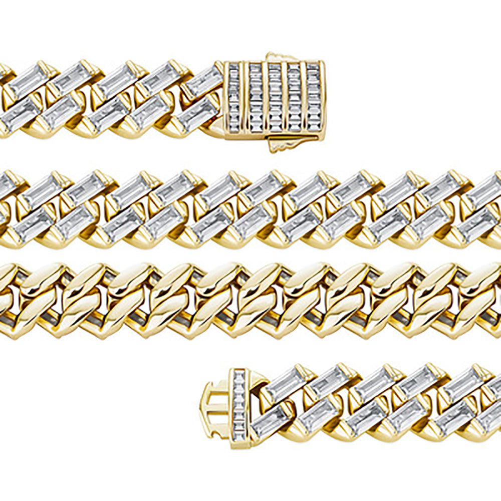 Moissanite 12mm Iced Out Cuban Link Chain