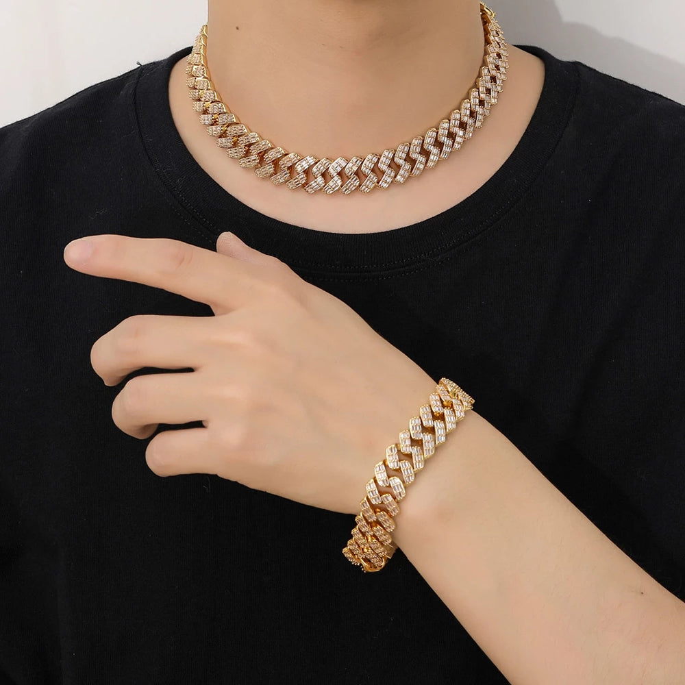 Moissanite Iced Out Cuban Link Chain