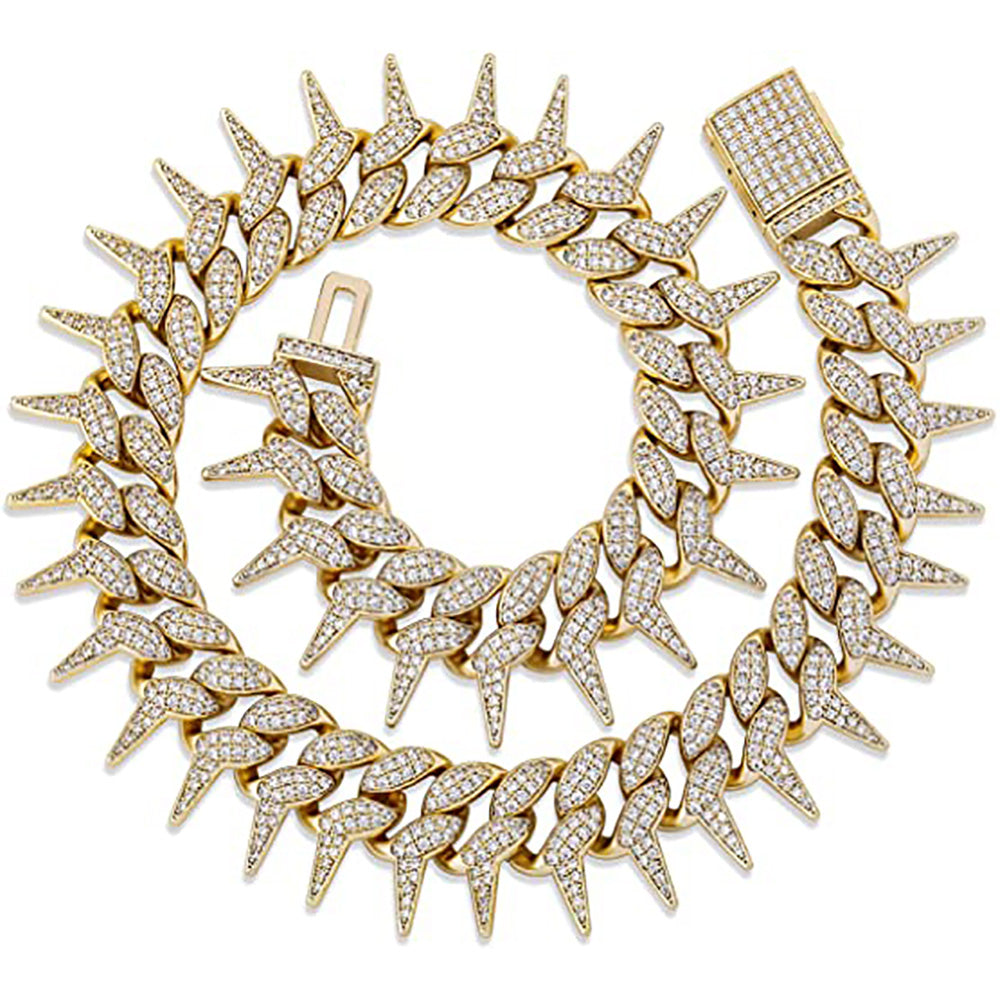 Moissanite Iced Out Cuban Link Chain For Men