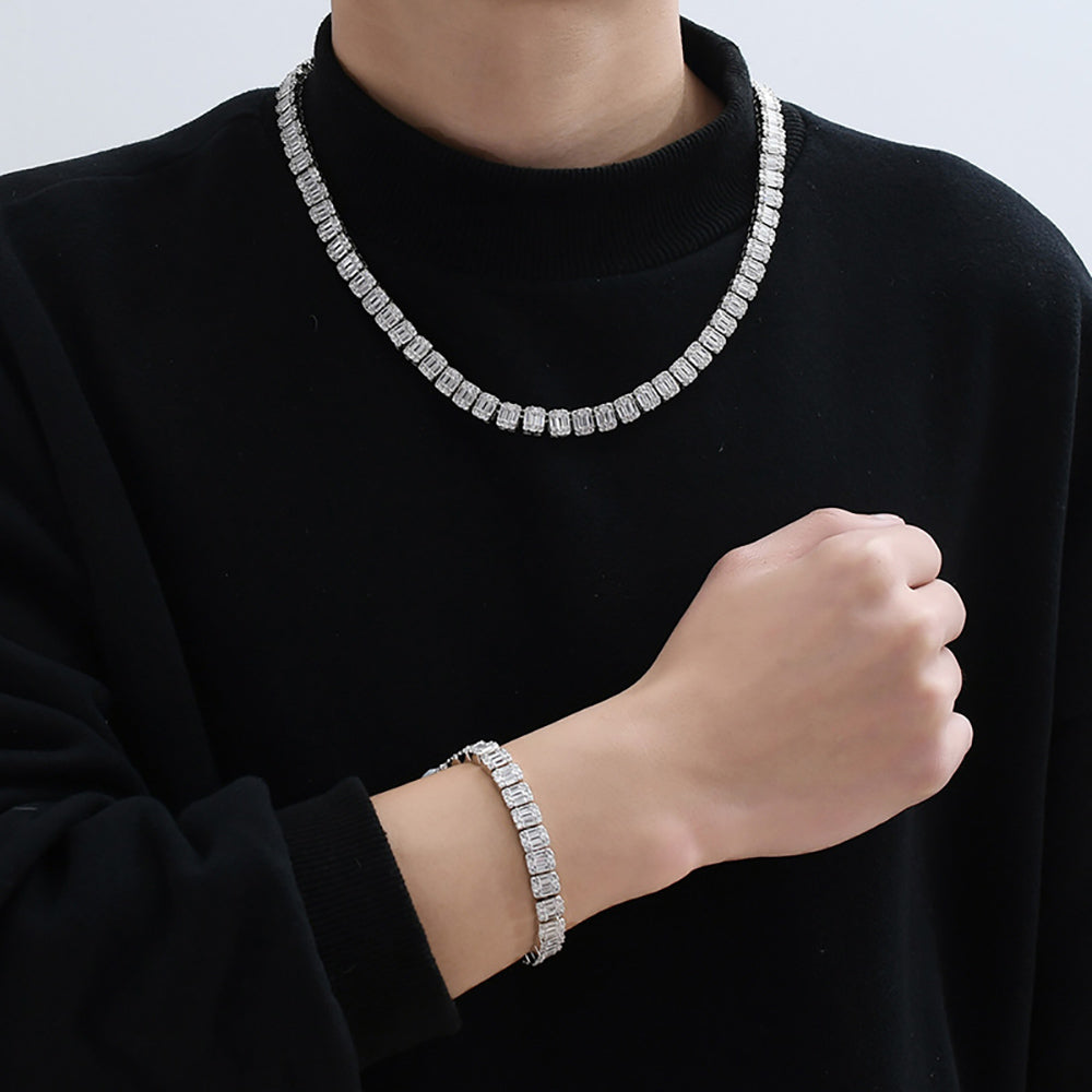 Moissanite Iced Out Tennis Chain