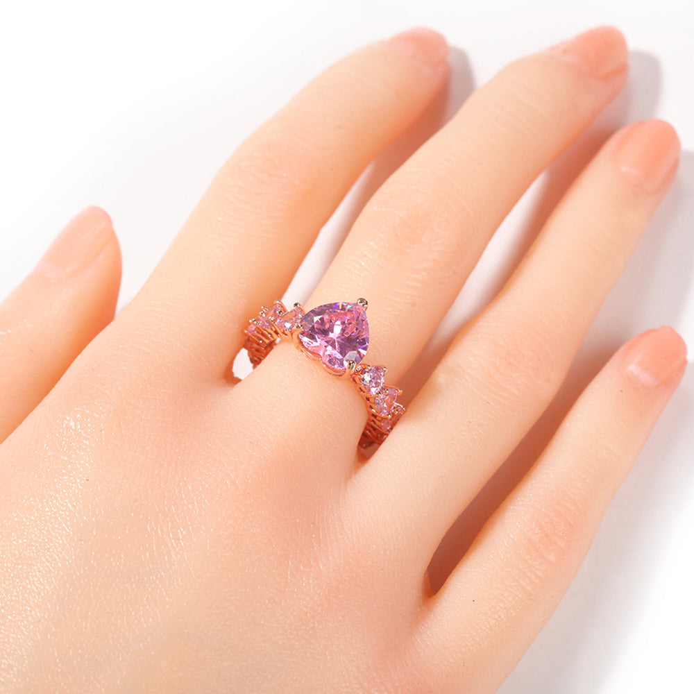 Moissanite Iced Out Engagement Ring